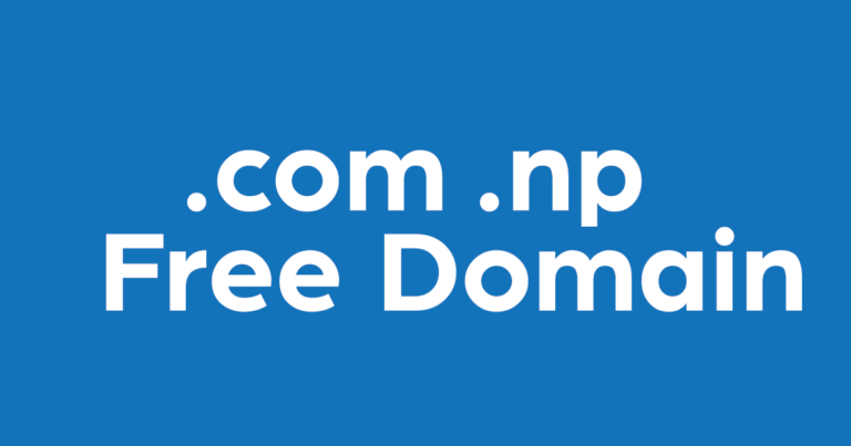 How to register Free com.np Domain in Nepal