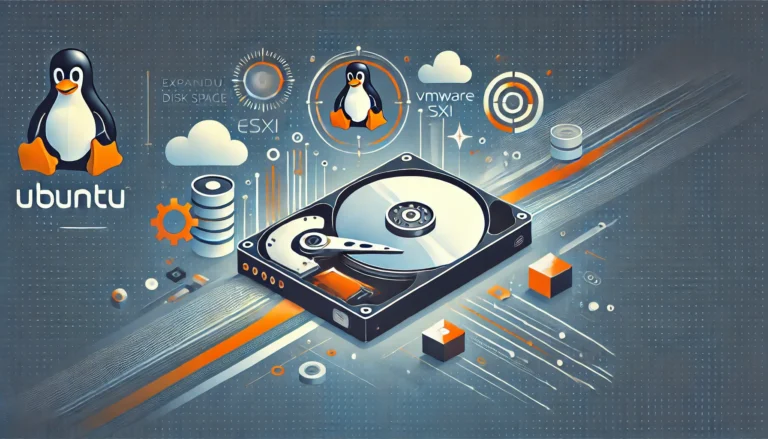 Expanding disk space on Ubuntu virtual machines VMs hosted on VMware ESXi