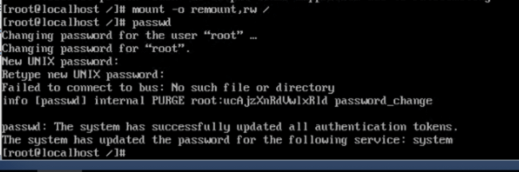Reset root Pass of AlmaLinux