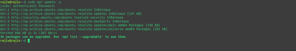Effortlessly deploy a Production-Ready WordPress on Ubuntu 26.04 using LAMP Stack 3 updating the local repo list