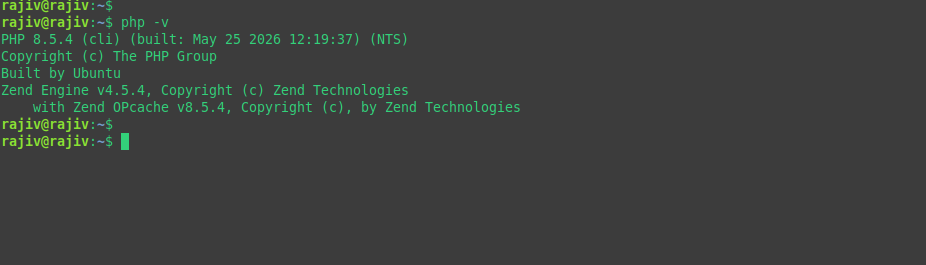 Effortlessly deploy a Production-Ready WordPress on Ubuntu 26.04 using LAMP Stack 15 checking installed php version