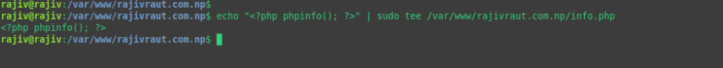 Effortlessly deploy a Production-Ready WordPress on Ubuntu 26.04 using LAMP Stack 42 Creating test file to check server-API