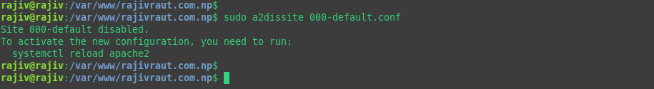 Effortlessly deploy a Production-Ready WordPress on Ubuntu 26.04 using LAMP Stack 30 Disabling the default site