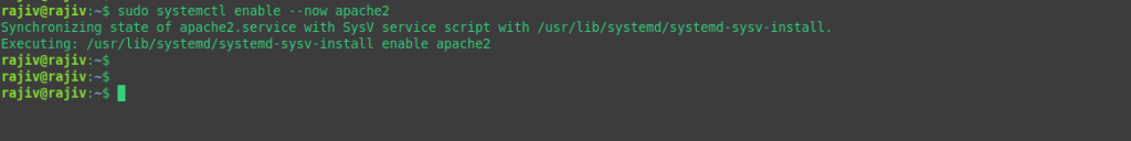 Effortlessly deploy a Production-Ready WordPress on Ubuntu 26.04 using LAMP Stack 7 Enabling the apache2 and setting it up as auto-startup
