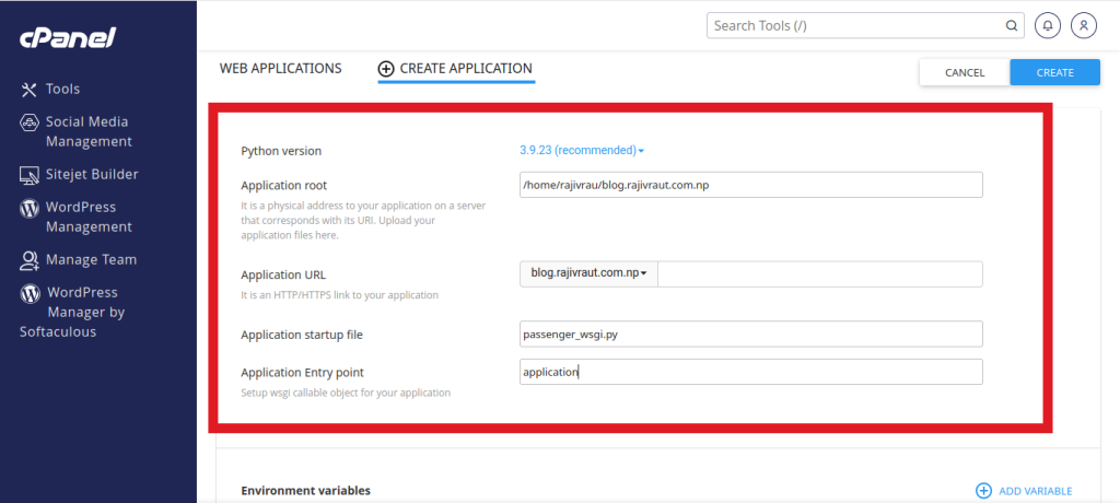 Complete Guide: Seamlessly Deploy a Python Application in cPanel 14 python web application required information