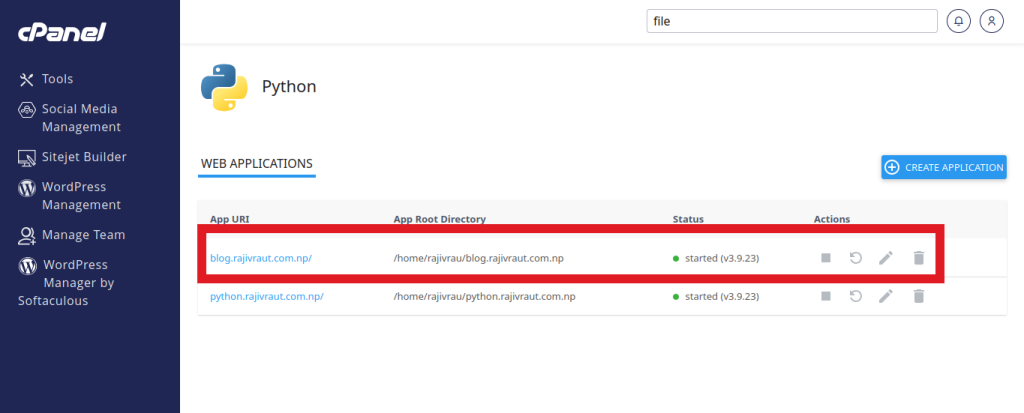 Complete Guide: Seamlessly Deploy a Python Application in cPanel 19 python web application interface