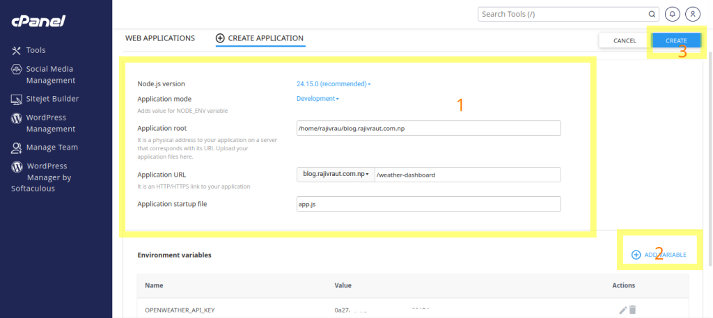 Complete Guide: Effortlessly Deploy a Node.js Application in cPanel 14 steps to create node.js web application in cPanel