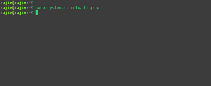 Successfully Install WordPress on Ubuntu 26.04 with Nginx 24 Reloading the nginx web server