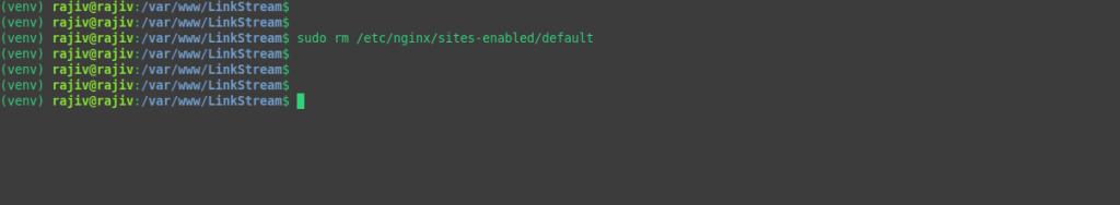 Removing nginx default site