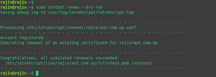 Seamlessly Deploy a MERN Application on Ubuntu with Nginx, PM2, MongoDB, and SSL 47 Verifying SSL auto renewal