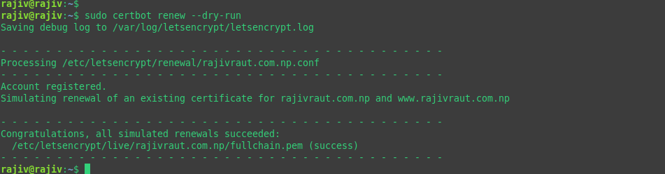 Successfully Install WordPress on Ubuntu 26.04 with Nginx 35 Verifying auto SSL certificate renewal