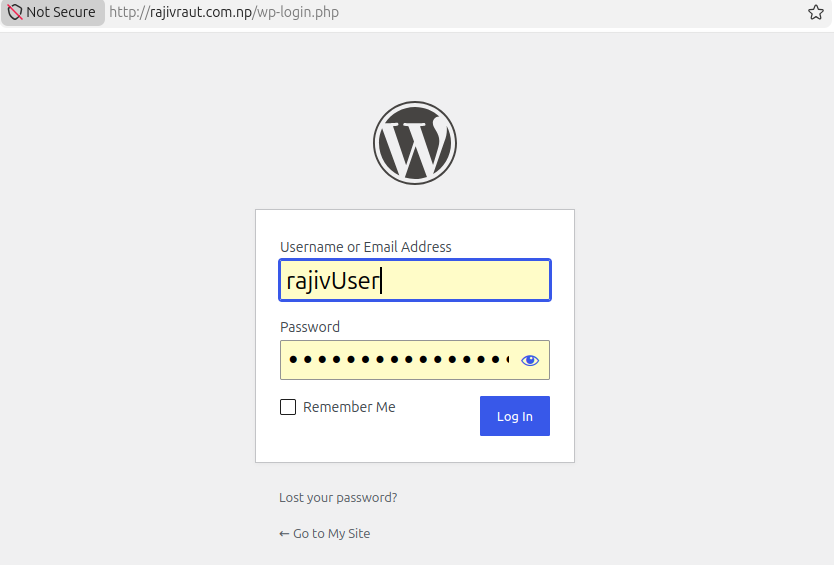 Successfully Install WordPress on Ubuntu 26.04 with Nginx 31 wordpress admin login panel
